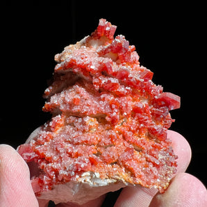 Vanadinite from Mibladen, Morocco - 6.9 x 3.5 x 3.9 cm