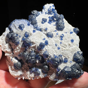 Blueberry Fluorite from Huanggangliang Mine, Inner Mongolia, China - 9.0 x 9.0 x 3.8 cm