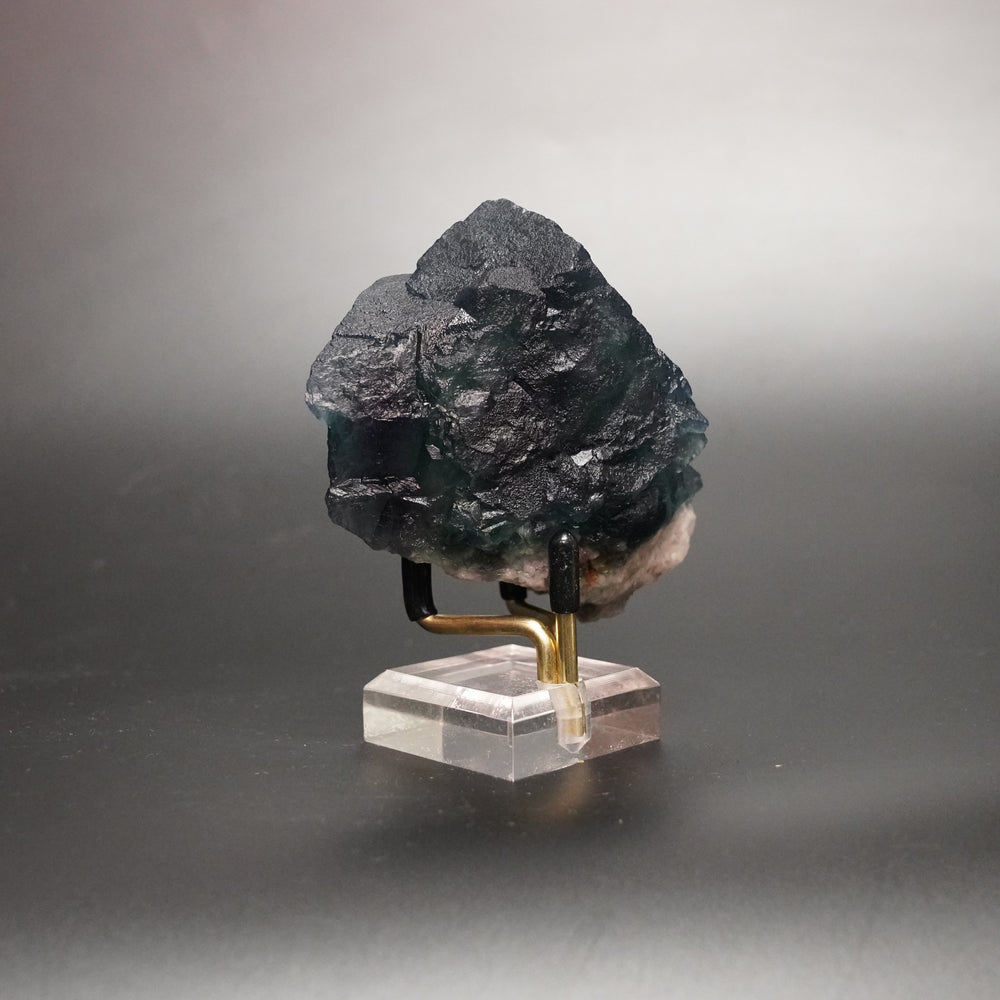 Huanggang Fluorite – Rare Dark Crystal from Inner Mongolia