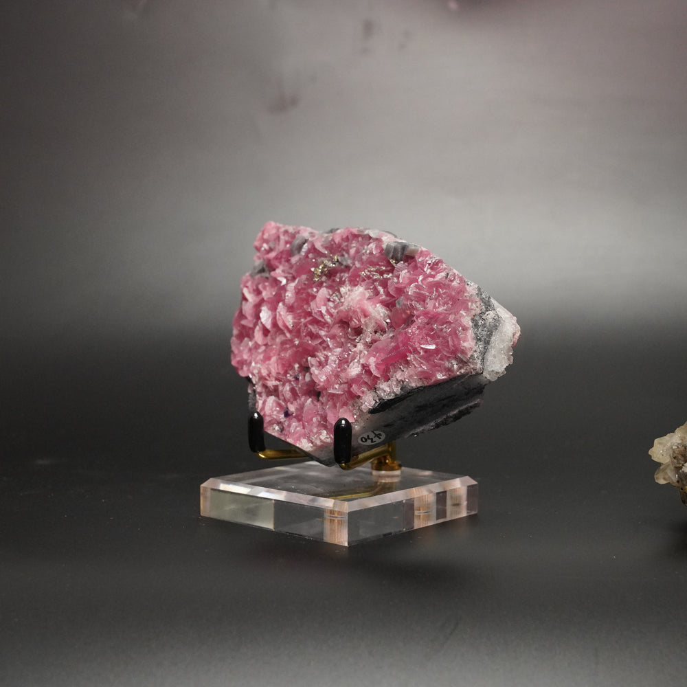Rhodochrosite – Pink Chip Crystal Cluster from China
