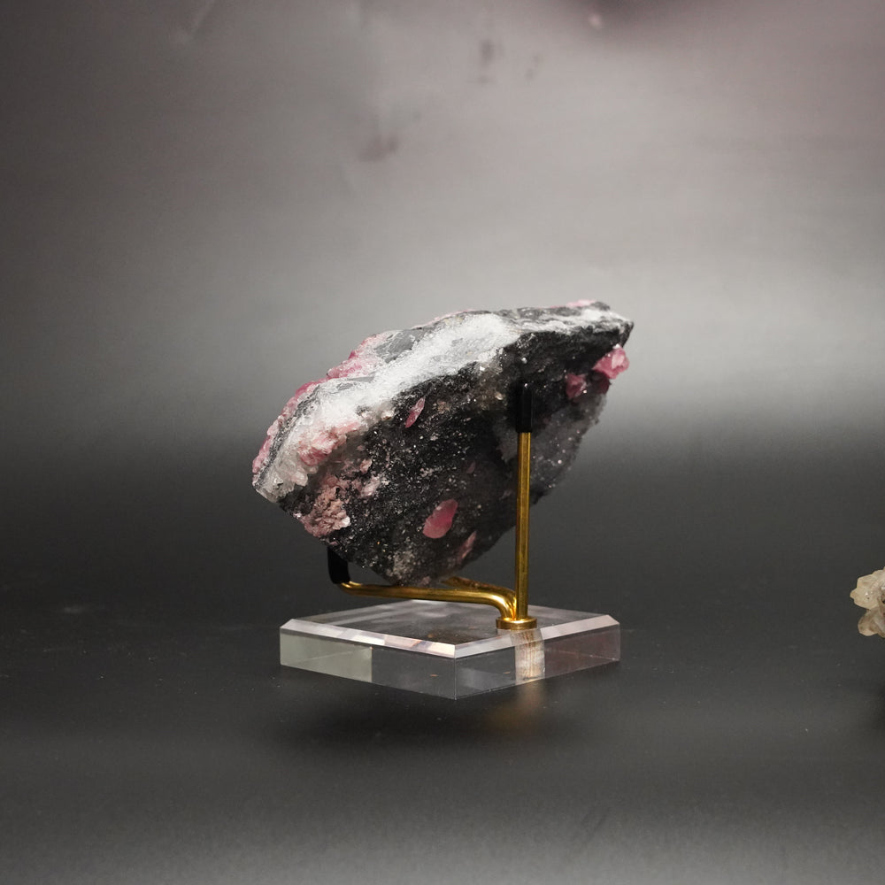 Rhodochrosite – Pink Chip Crystal Cluster from China