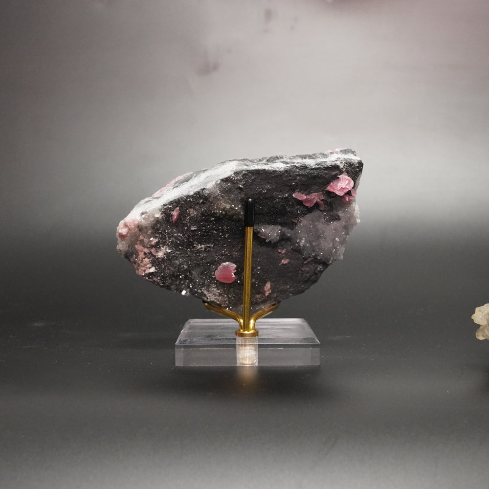 Rhodochrosite – Pink Chip Crystal Cluster from China