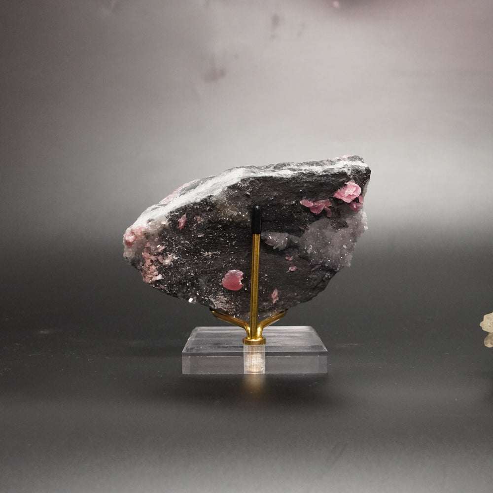 Rhodochrosite – Pink Chip Crystal Cluster from China