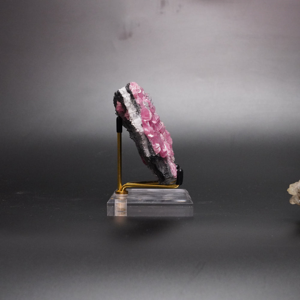 Rhodochrosite – Pink Chip Crystal Cluster from China