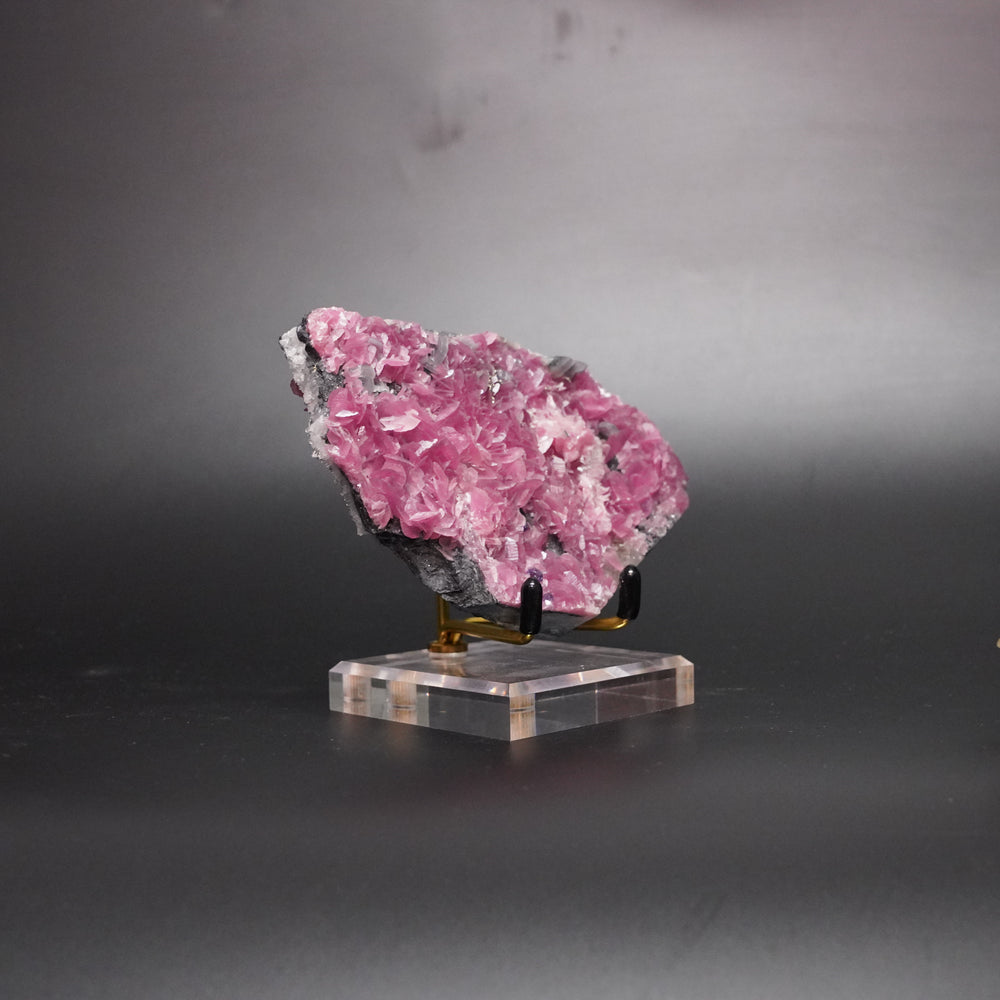 Rhodochrosite – Pink Chip Crystal Cluster from China