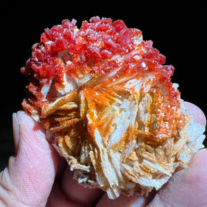 Vanadinite from Mibladen, Morocco - 8.4 x 6.0 x 3.2 cm