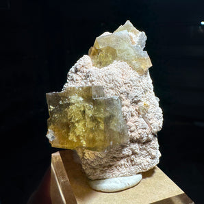 Yellow Fluorite from Lanying Fluorite Mine, Beijing, China - 6.5 x 4.8 x 3 cm