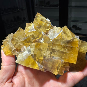 Yellow Fluorite from Lanying Fluorite Mine, Beijing, China