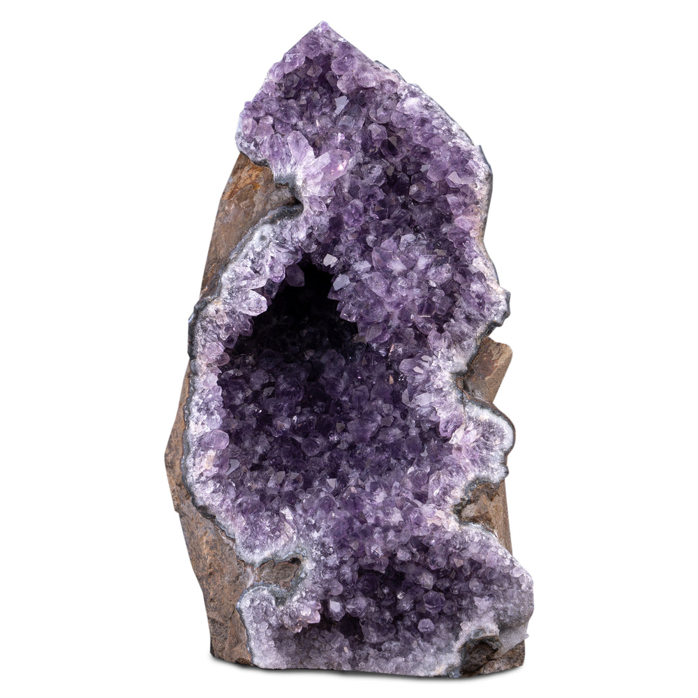 Amethyst Cluster in Geode from Brazil - Choose Weight