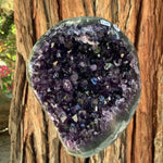 18cm 4.24kg Polished Amethyst Cluster on Stand from Uruguay