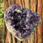 14cm 2.98kg Polished Amethyst Cluster on Stand from Uruguay