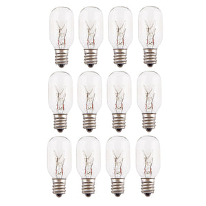 12-Pack Incandescent Salt Lamp Light Bulbs - 25 Watt