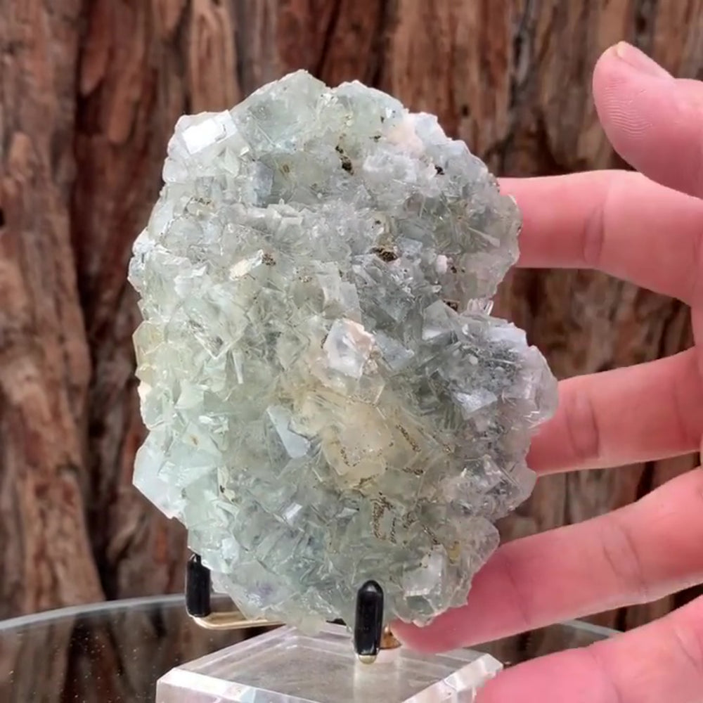 
            
                Load image into Gallery viewer, 11cm 510g Clear Green Fluorite, Xianghualing Mine, Hunan, China
            
        