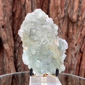 11cm 510g Clear Green Fluorite, Xianghualing Mine, Hunan, China