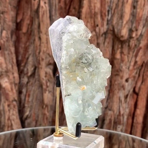 11cm 510g Clear Green Fluorite, Xianghualing Mine, Hunan, China