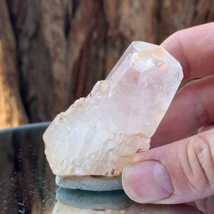 6.5cm 80g Calcite with Iron Oxide Inclusion from Leiping Mine, Hunan, China