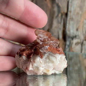 4cm 34g Calcite with Iron Oxide Inclusion, Leaping Mine, Hunan, China