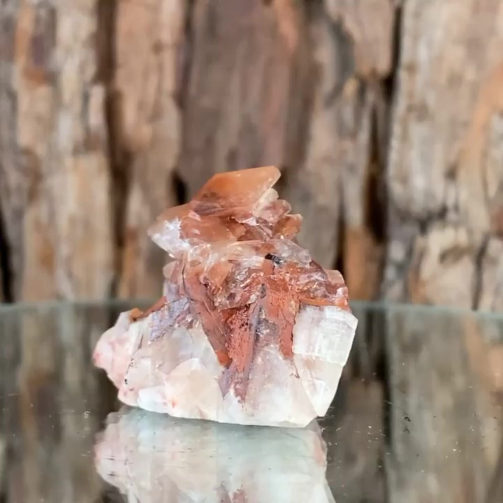 4cm 34g Calcite with Iron Oxide Inclusion, Leaping Mine, Hunan, China