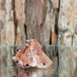 3.5cm 18g Calcite with Iron Oxide Inclusion, Leaping Mine, Hunan, China