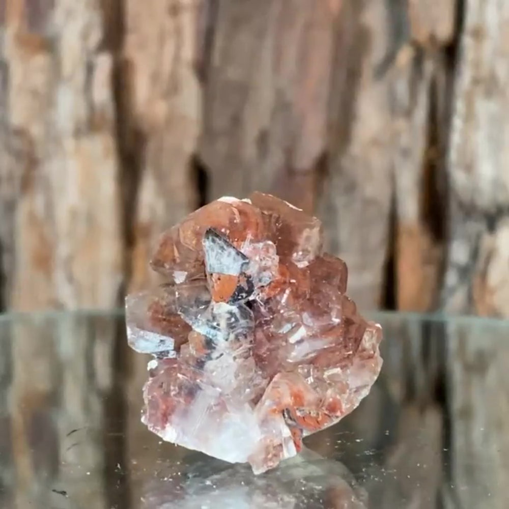 3.5cm 22g Calcite with Iron Oxide Inclusion, Leaping Mine, Hunan, China