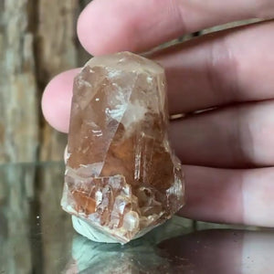 4cm 37g Calcite with Iron Oxide Inclusion, Leaping Mine, Hunan, China