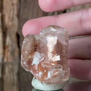 4cm 35g Calcite with Iron Oxide Inclusion, Leaping Mine, Hunan, China