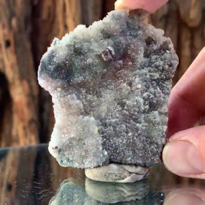 6.5cm 105g Sphalerite and Chalcedony on Quartz from Hunan, China
