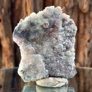 6.5cm 105g Sphalerite and Chalcedony on Quartz from Hunan, China
