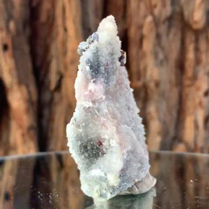 6.5cm 105g Sphalerite and Chalcedony on Quartz from Hunan, China
