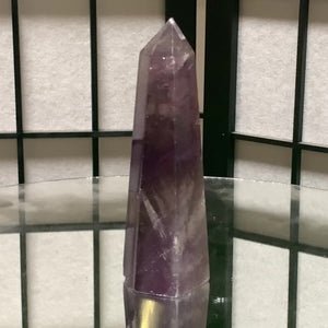 11.8cm 216g Polished Amethyst Point from Brazil