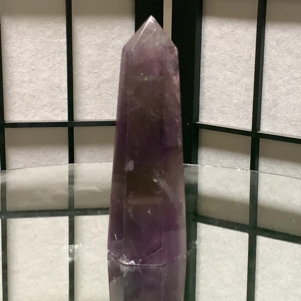 11.8cm 216g Polished Amethyst Point from Brazil