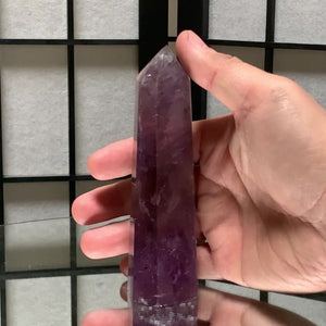 12.7cm 228g Polished Amethyst Point from Brazil