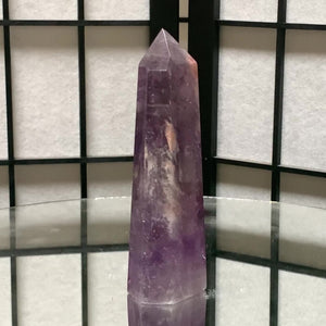 12.7cm 228g Polished Amethyst Point from Brazil