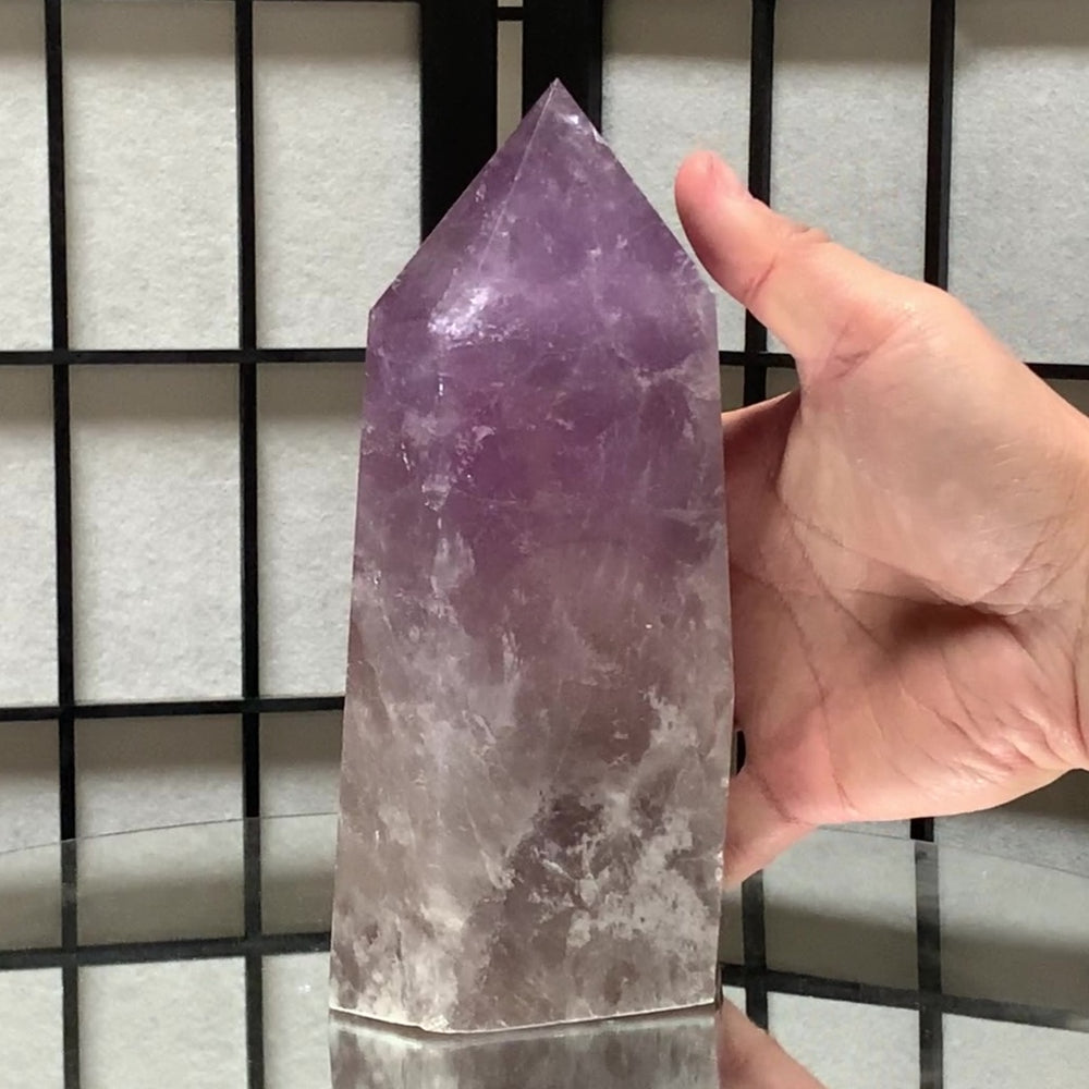 19cm 1.81kg Polished Amethyst Point from Brazil