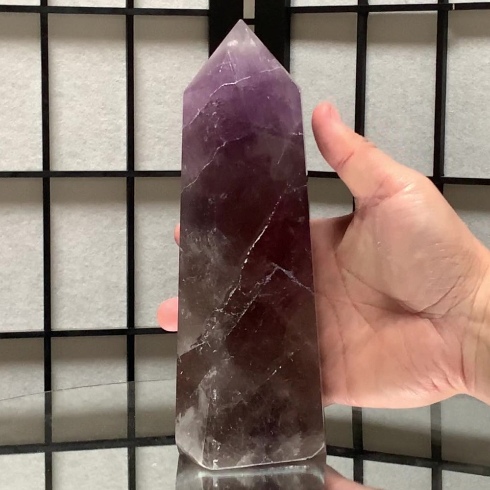 20.5cm 1.34kg Polished Amethyst Point from Brazil