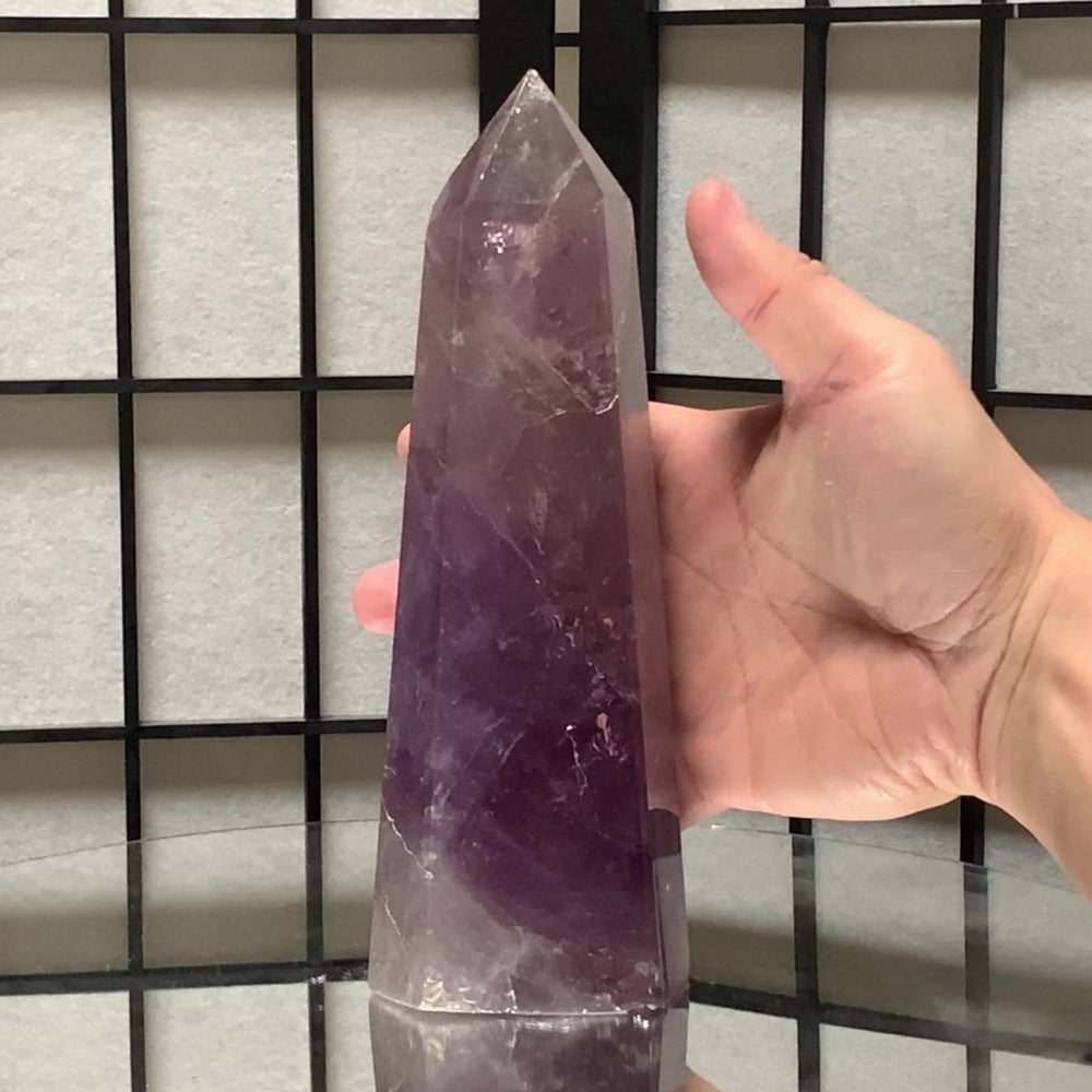 20.6cm 1.17kg Polished Amethyst Point from Brazil