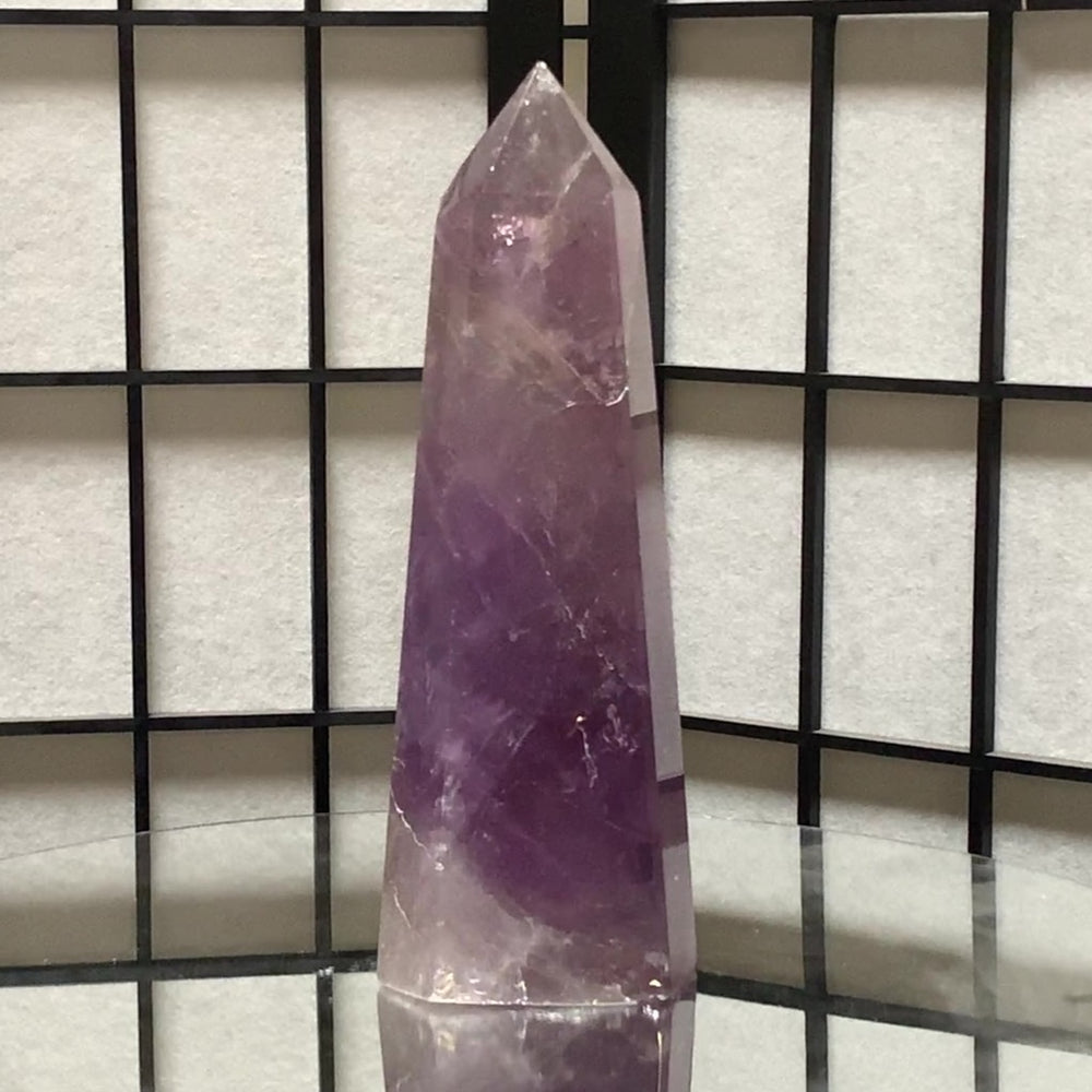20.6cm 1.17kg Polished Amethyst Point from Brazil