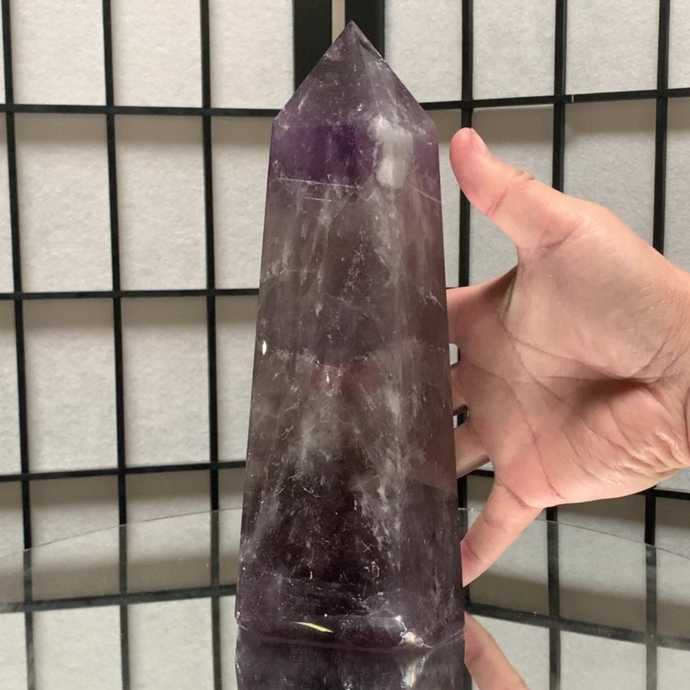 23cm 2.33kg Polished Amethyst Point from Brazil