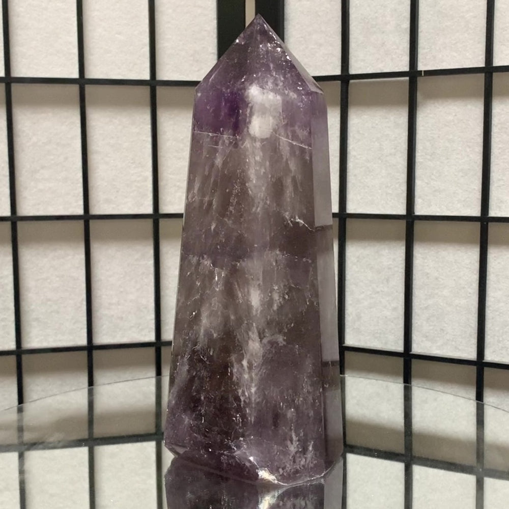 23cm 2.33kg Polished Amethyst Point from Brazil