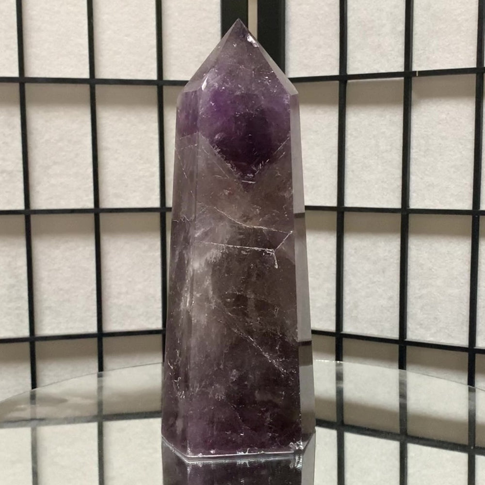 23cm 2.33kg Polished Amethyst Point from Brazil