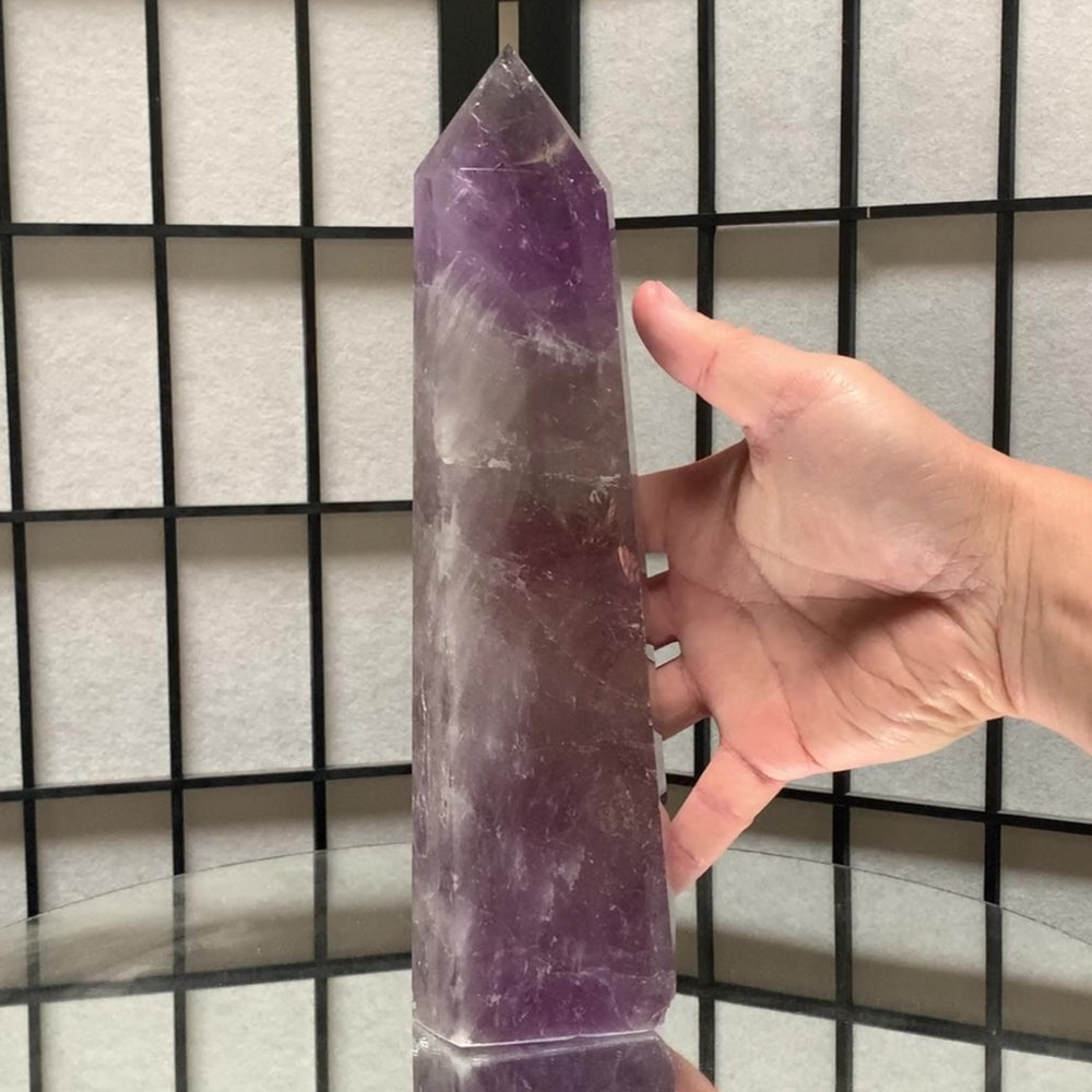 25.5cm 1.55kg Polished Amethyst Point from Brazil