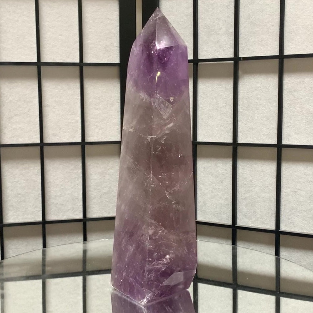 25.5cm 1.55kg Polished Amethyst Point from Brazil