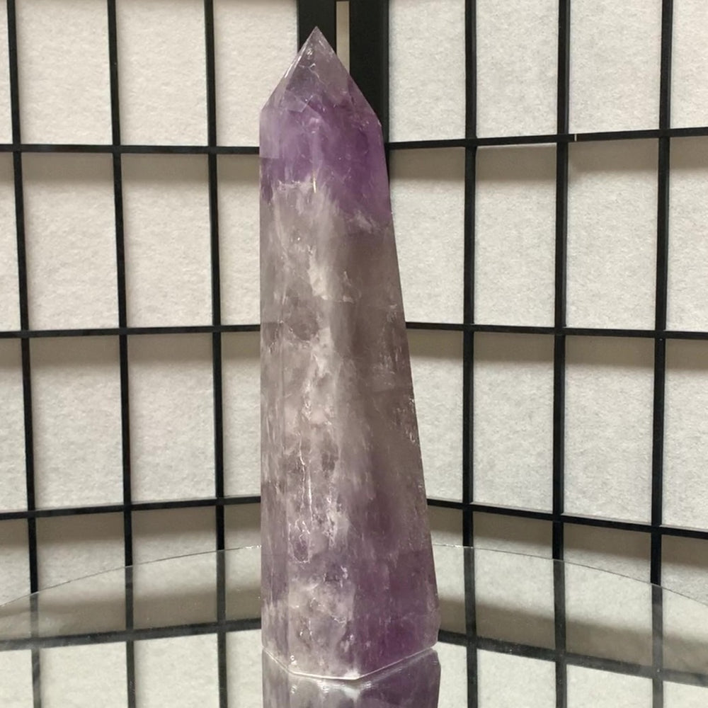 25.5cm 1.55kg Polished Amethyst Point from Brazil
