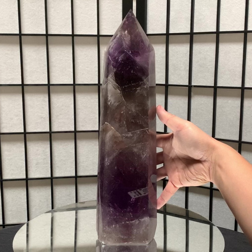 37cm 4.91kg Polished Amethyst Point from Brazil