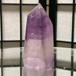 10.6cm 330g Polished Amethyst Point from Brazil