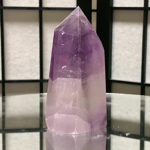 
            
                Load image into Gallery viewer, 10.6cm 330g Polished Amethyst Point from Brazil
            
        