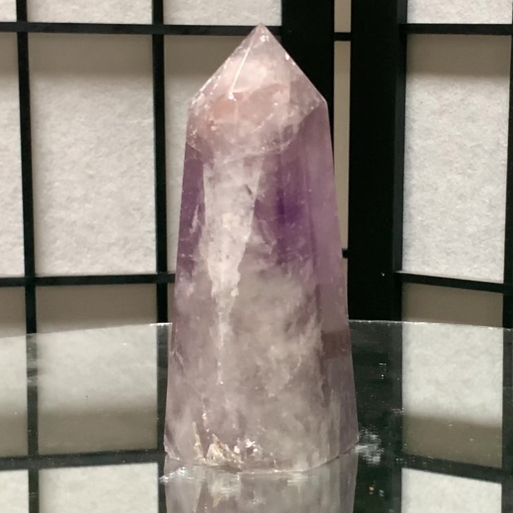 10.6cm 278g Polished Amethyst Point from Brazil