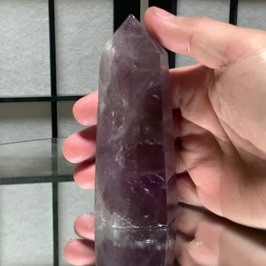 11cm 260g Polished Amethyst Point from Brazil