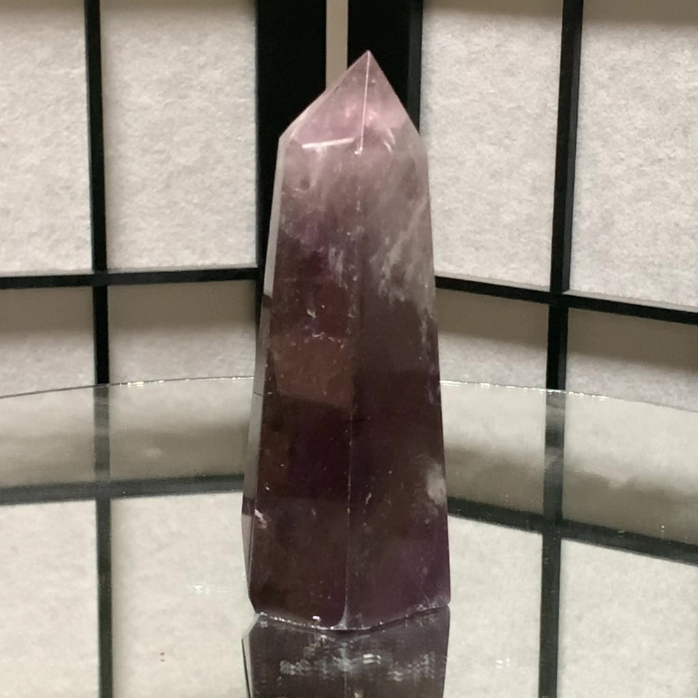 11cm 254g Polished Amethyst Point from Brazil