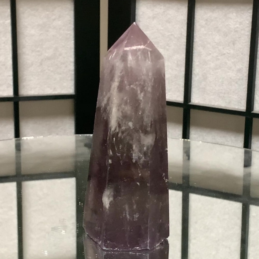 11cm 254g Polished Amethyst Point from Brazil
